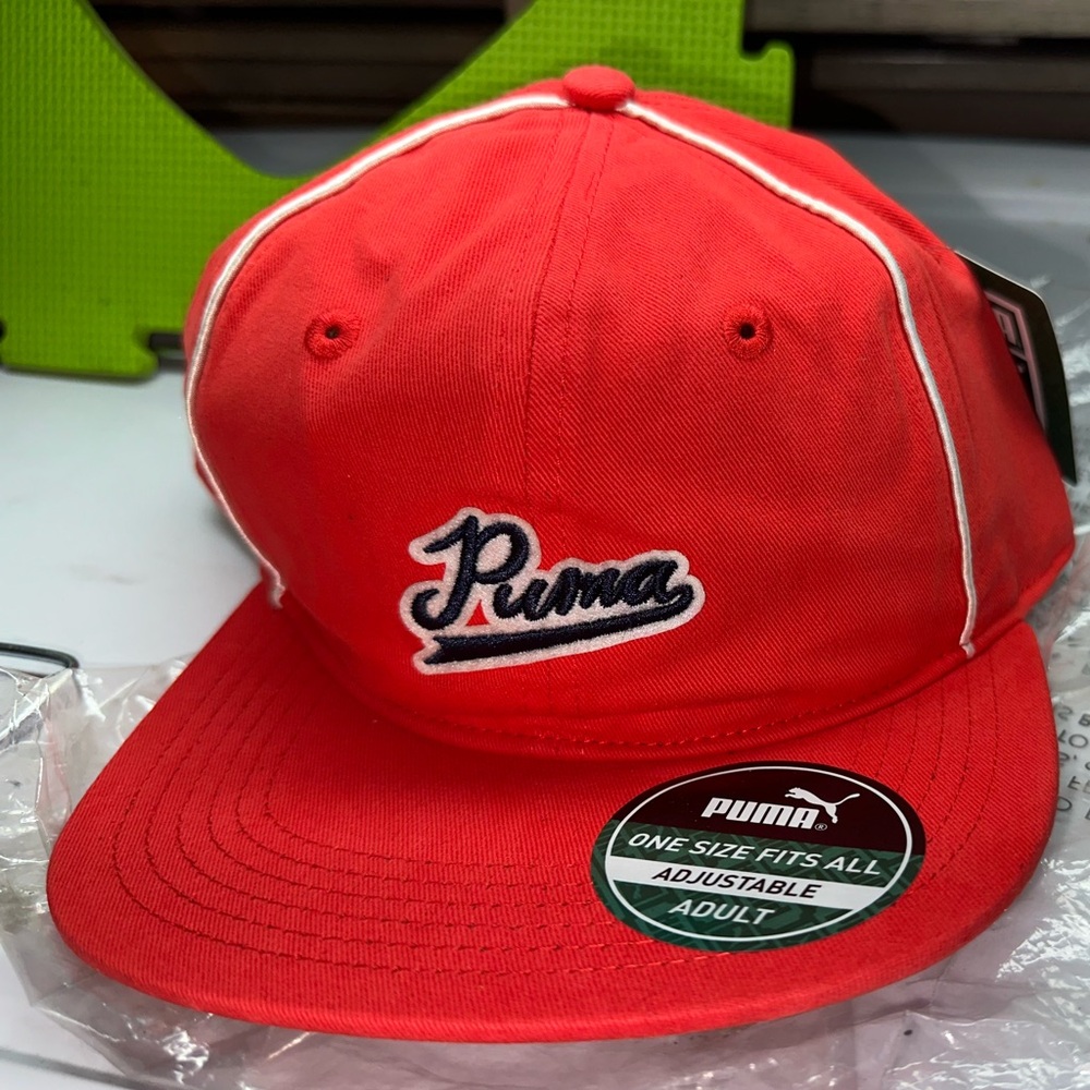 Puma Vibrant Red Cap with Logo